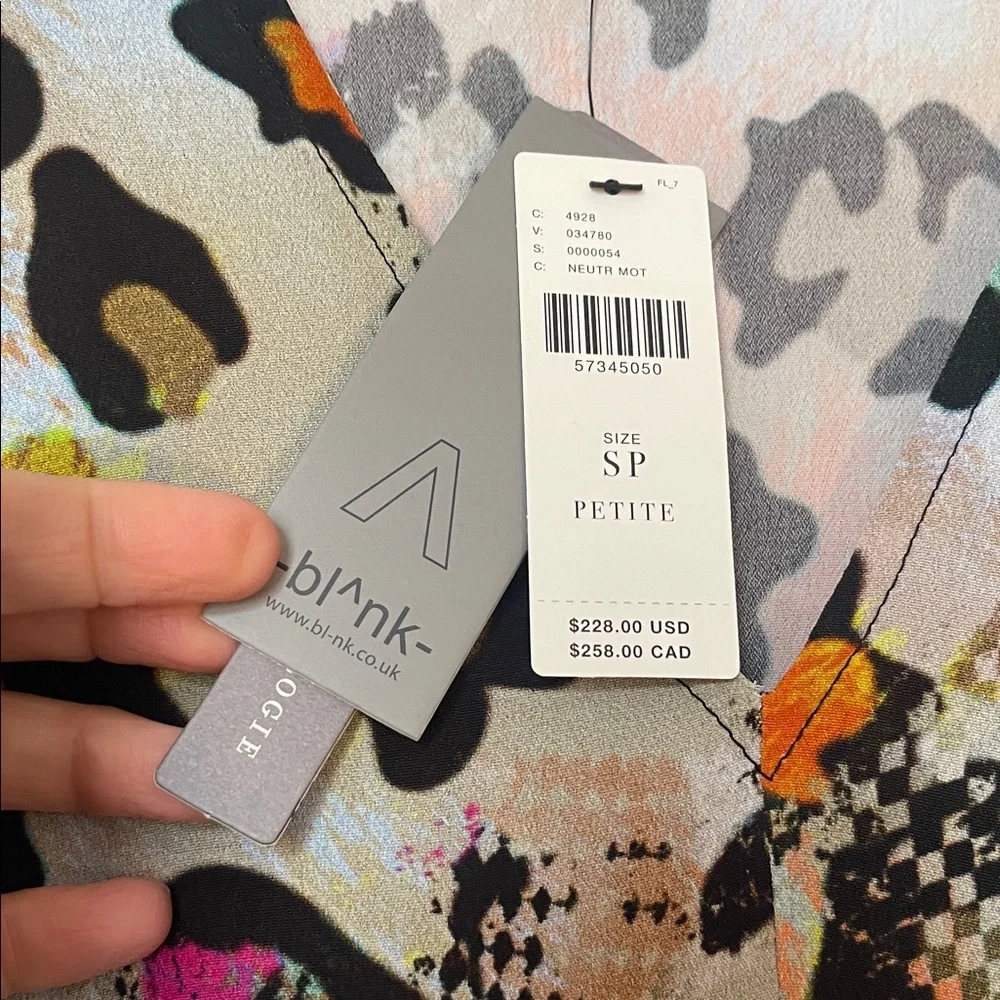 Anthropologie x Blank London Multicolor Wrap Leopard Print Dress - Picture 7 of 9